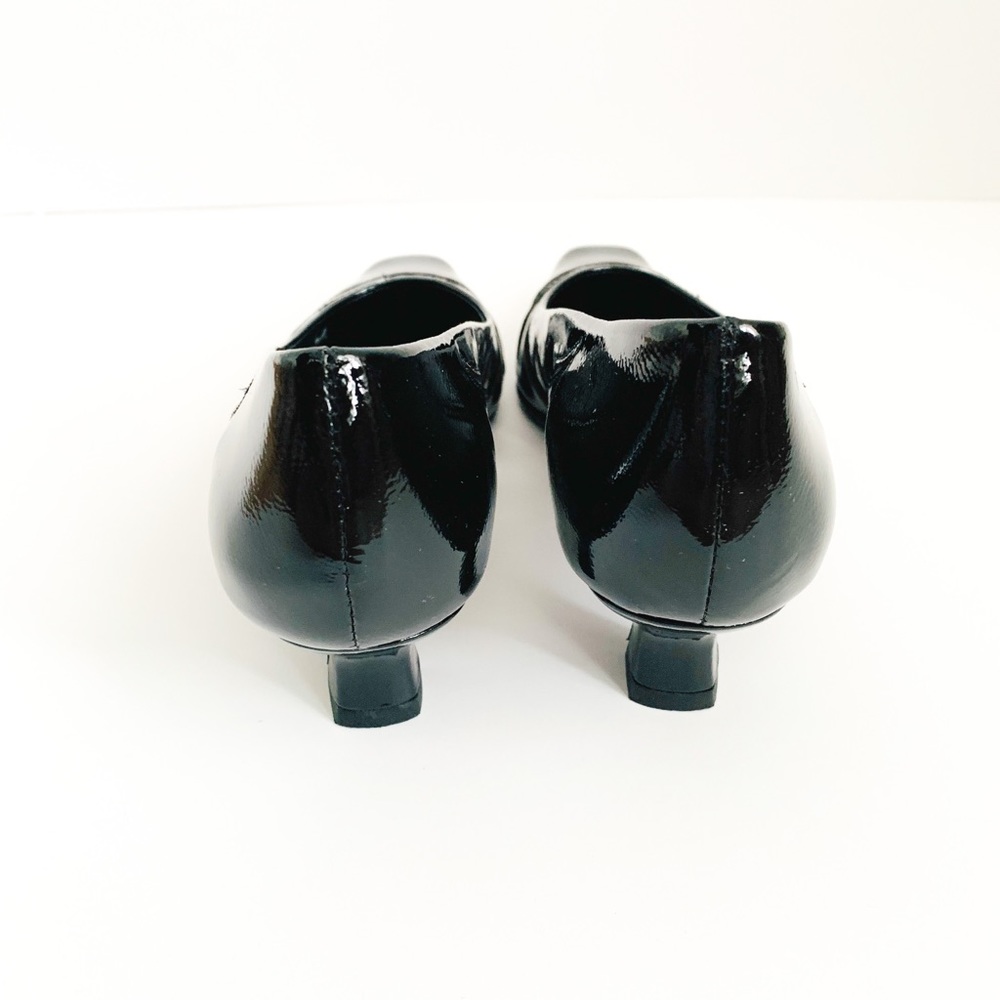 Vaneli Black Dress Shoes Heels Patent Leather 9 - Picture 7 of 7